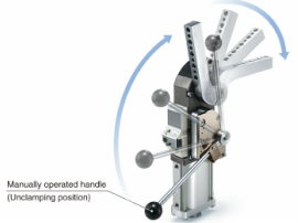 符合NAAMS规格的 强力夹紧缸 CKZ3N-X2742A/X2568□