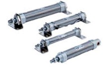 SMC气缸，SMC气缸卡箍式连接